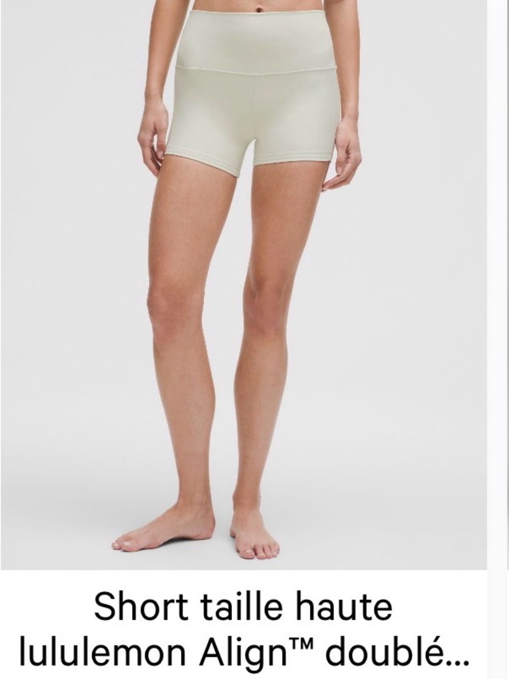 Lululemon Align High-Rise Short in Bone